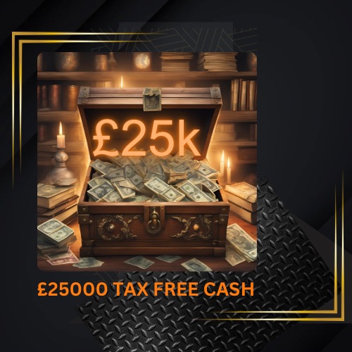 💰 £25,000 Tax-Free Cash Draw – Super Low Odds! 💰